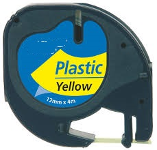 BK-Yellow 12mmX4m Plastica Dymo 2000,LT100H,QX50#S0721670